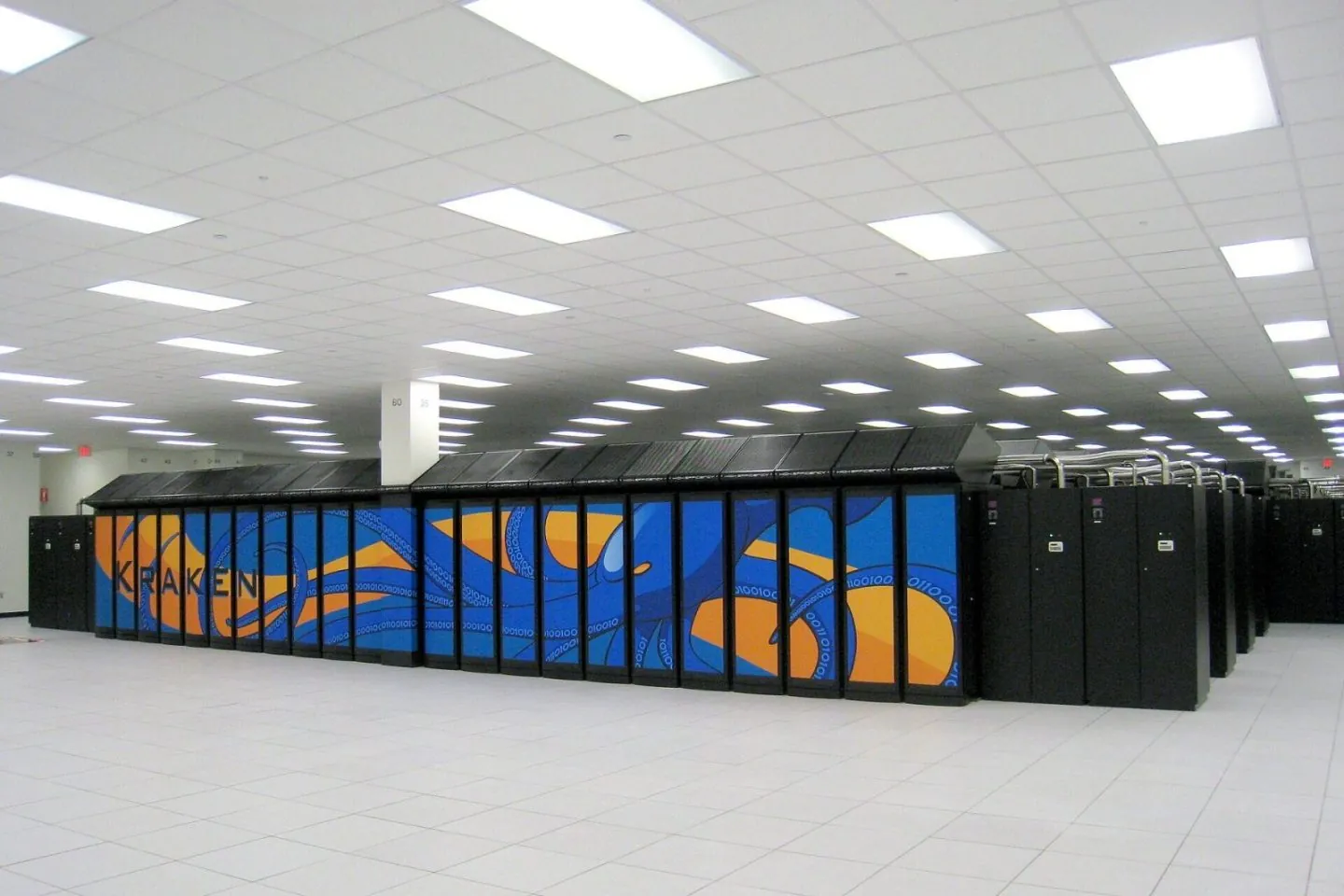 Supercomputer racks at Oak Ridge National Laboratory