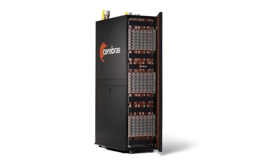 Cerebras CS-4 rack-scale system with Cerebras branding, official announcement image