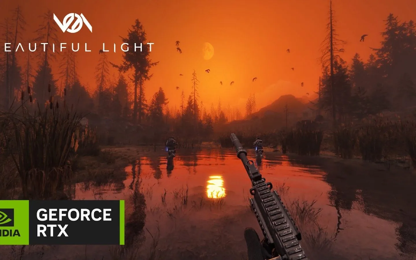 Official NVIDIA GeForce 4K DLSS 4.5 reveal video thumbnail for Beautiful Light