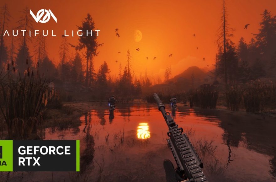 Official NVIDIA GeForce 4K DLSS 4.5 reveal video thumbnail for Beautiful Light