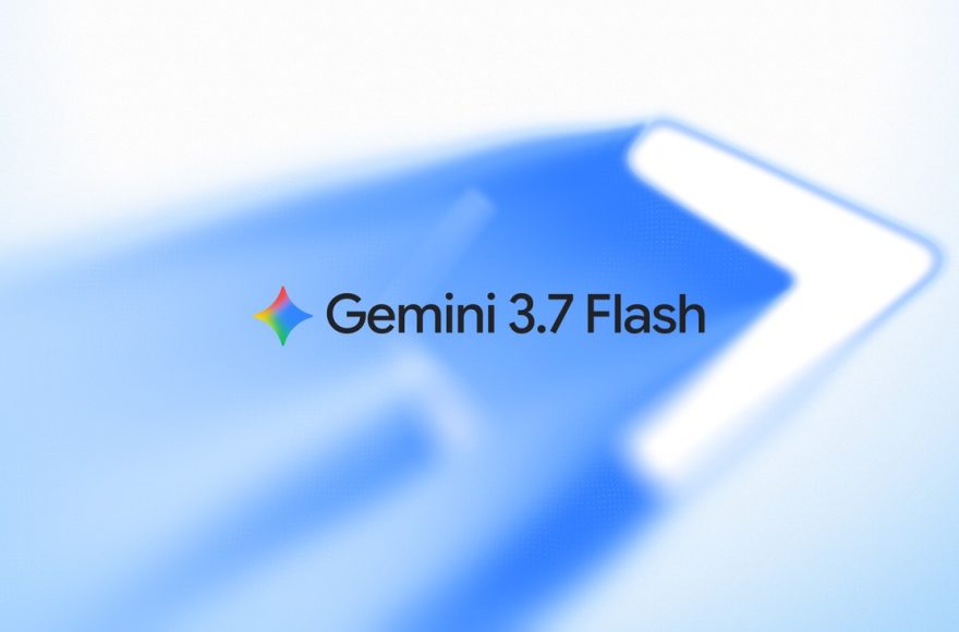 Gemini 3.7 Flash announcement artwork showing the model name