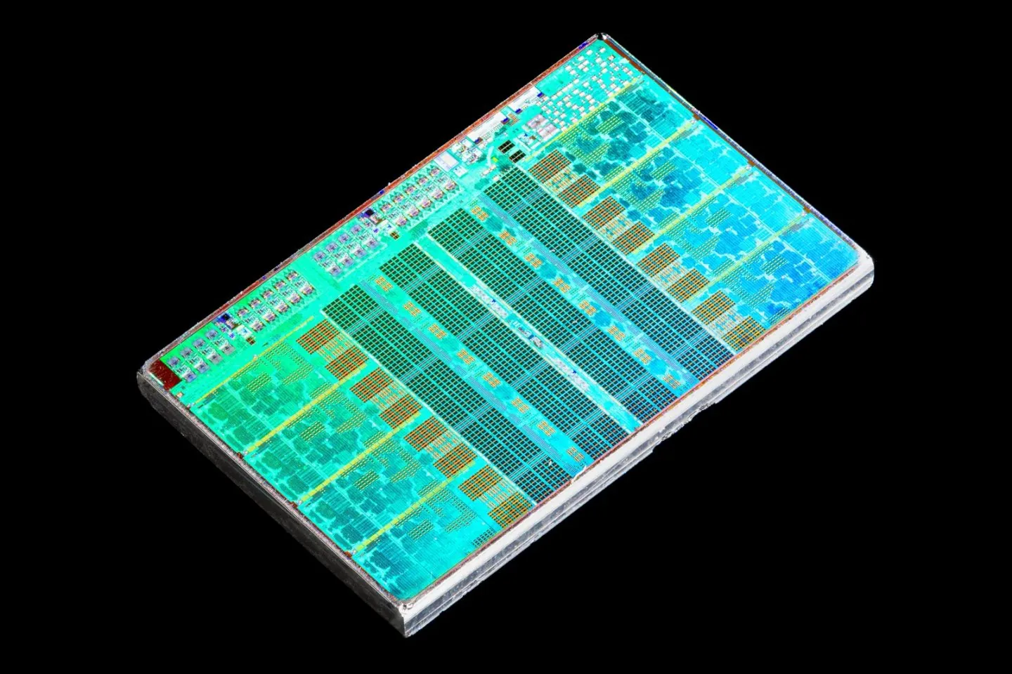 A modern AMD Zen 4 processor die, illustrating the CPU, GPU and NPU engines explained in this guide