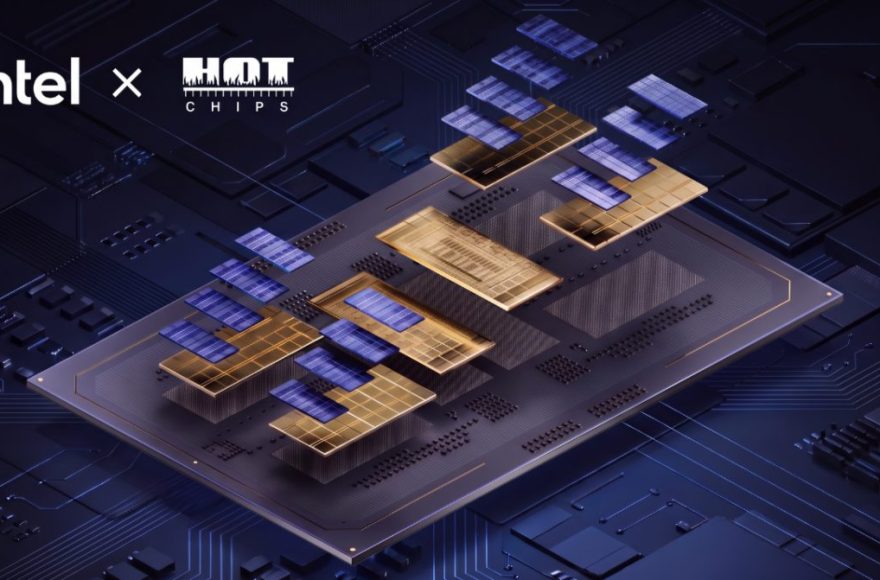 Intel Hot Chips 2026 presentation graphic showing the Diamond Rapids, Crescent Island, and Wildcat Lake architecture lineup