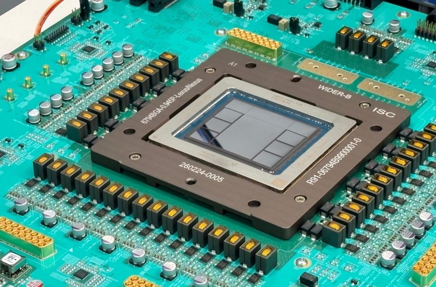 OpenAI's Jalapeno inference chip mounted on its evaluation board.
