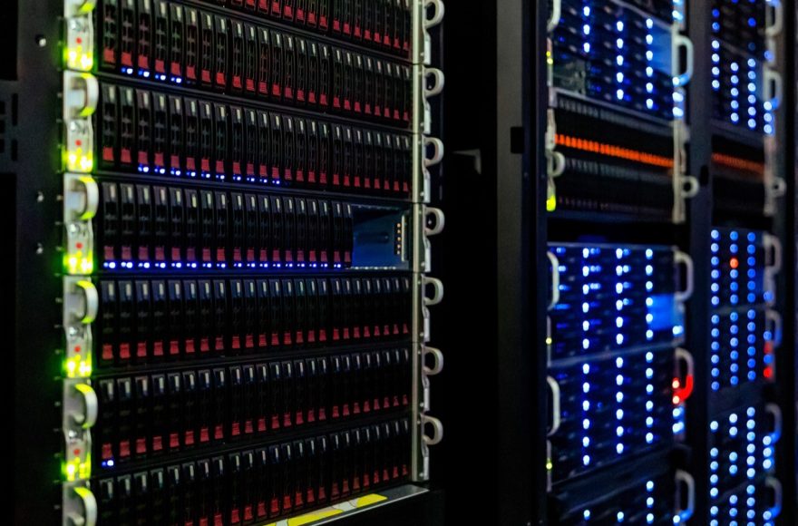 Server racks at NOIRLab headquarters, representing the data center infrastructure neocloud operators run