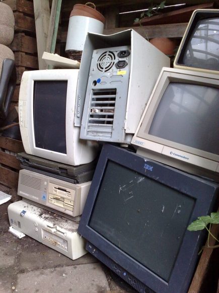 Discarded computer hardware and electronic waste