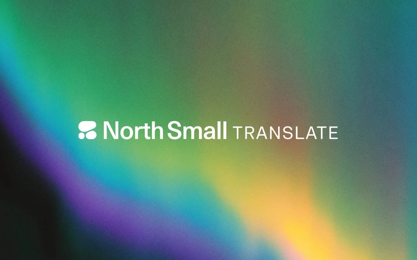 Cohere North Small Translate model graphic with northern lights