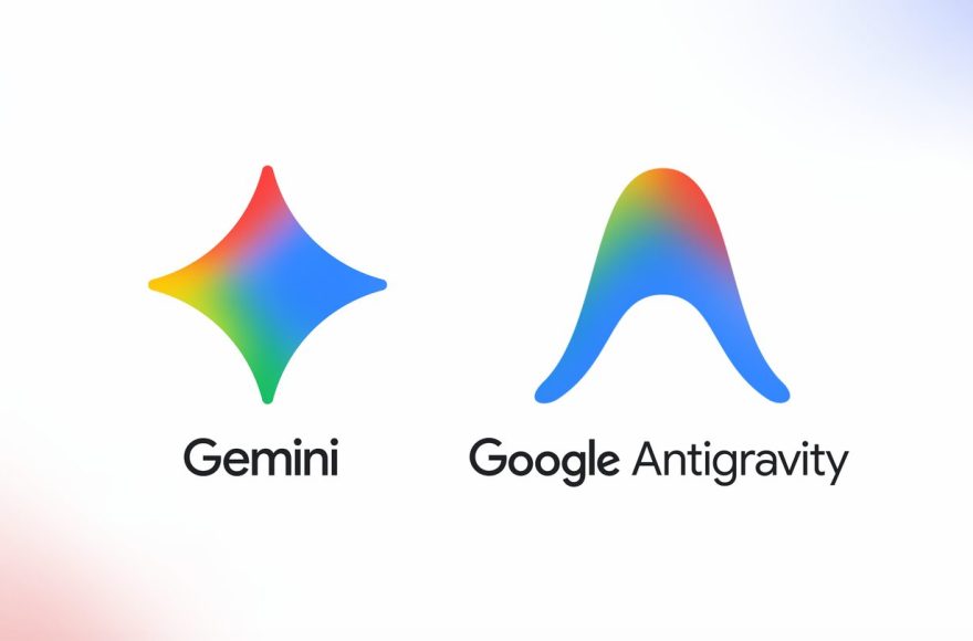 Gemini and Google Antigravity logos shown together in official Google Blog artwork