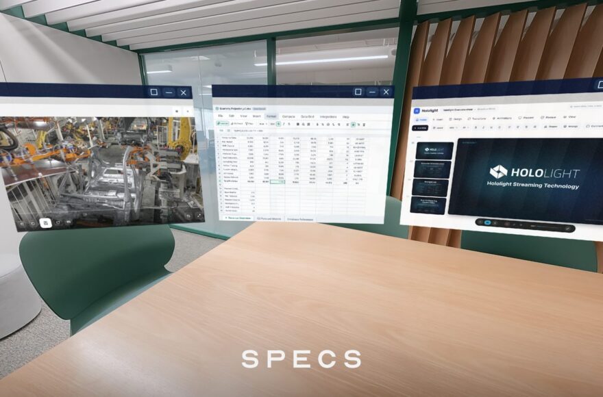 Snap SPECS augmented reality glasses shown in an enterprise work setting
